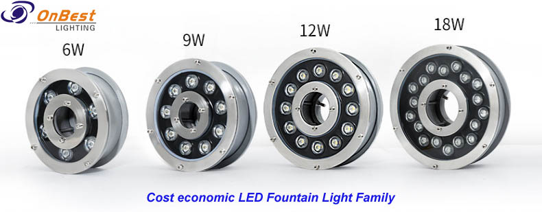 Good Price RGB Led 9w LED Fountain Light,led Light,LED Pool Light,LED Underwater Light, Supplied Led Lamp in OnBest Lighting