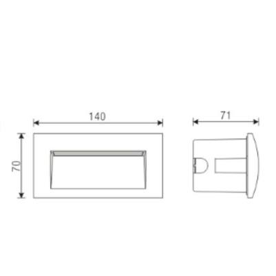 Rectangle Aluminum 3W Led Brick Light,brick Wall Lighting,Brick Lighting Fixture,Led Brick Step Light,Supplied Brick Lights in OnBest Lighting
