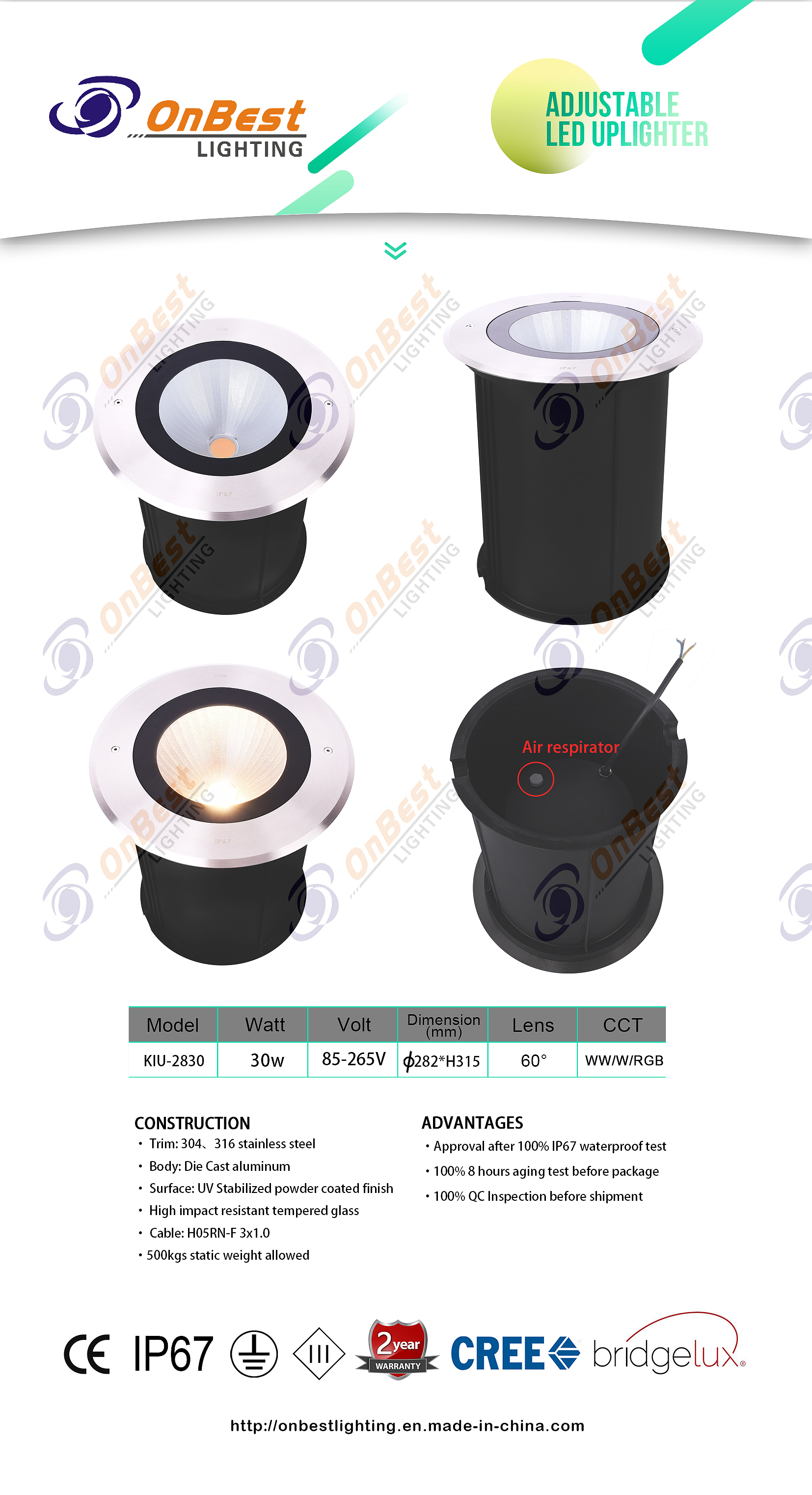 30w LED underground light KIU-2830