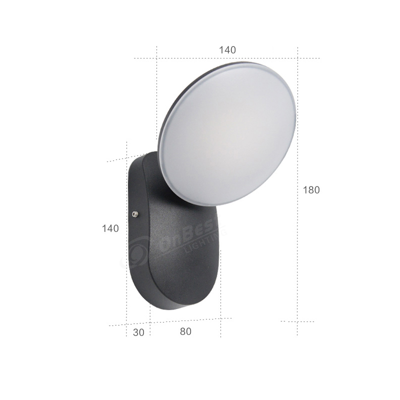 7watts Down LED Wall Light Outdoor Waterproof Lighting,led Surface Mount Light,led Wall Sconce,led Lamp,Supplied Led Wall Light in OnBest Lighting