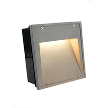 Invisible Square Shaped Recessed LED Lights with Horizontally Ribbed Aluminum Housing,Led Ramp Light,led Stair Light,Supplied Led Step Lights in OnBest Lighting
