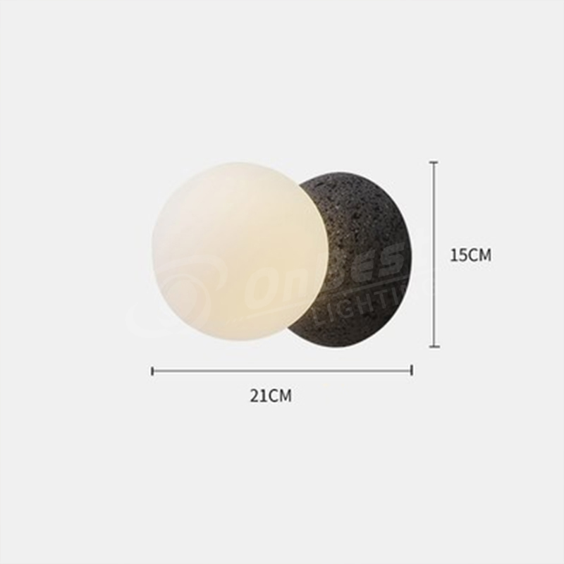 Nordic Style Eclipse of Moon Shape 8W Led Wall Sconce,led Wall Light Indoor,interior Round Wall Light,Wall Sconce Light,,Supplied Modern Wall Sconce in China OnBest Lighting