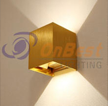 6w Led Gold Color Cubic Wall Light,Adjustable LED Wall Light,LED Wall Light Fixture,Indoor Wall Light,Supplied Adjustable Wall Lights in OnBest Lighting