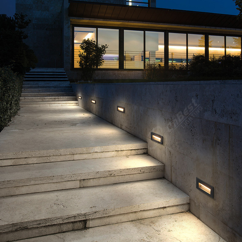 10w Led Step Light Aluminum Led Stair Light Recessed Mount Led Wall Light,10w Waterproof Led Light,10w Led Outdoor Light,Stair Led Light,Supplied Led Step Light in OnBest Lighting