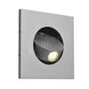 Invisible Grey Square Shaped Recessed LED Light with Horizontally Ribbed Aluminum Housing,led,led Lamp,led Stair Light,Supplied Led Step Light in OnBest Lighting