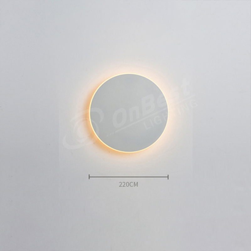 Nordic Style Eclipse of Moon Shape 12W Led Wall Sconce,led Wall Light Indoor,interior Round Wall Light,Wall Sconce Light,Supplied Modern Wall Sconce in China OnBest Lighting