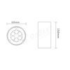 2*6w Up Down LED Wall Light Outdoor Waterproof Lighting,led Surface Mount Light,led Wall Sconce,led Lamp,Supplied Led Wall Light in OnBest Lighting