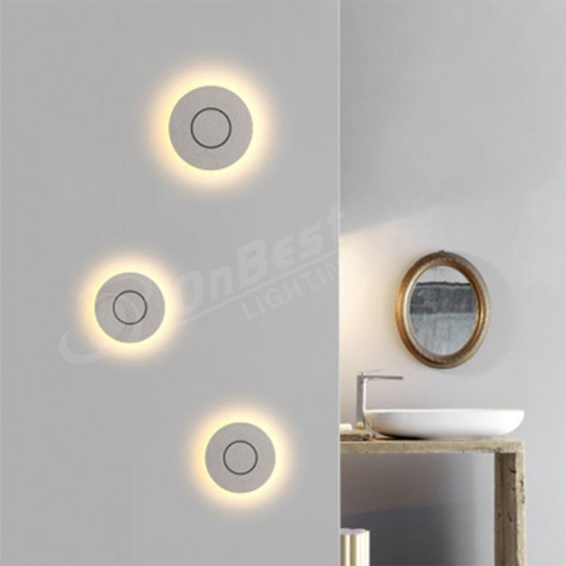 Nordic Style Circel Wall Lamp with 8W Led,Interior Decorative Led Wall Lights,Terrazzo LED Wall Light for Interior Decoration,LED Wall Lighting,Supplied Modern LED Wall Lamp in China OnBest Lighting