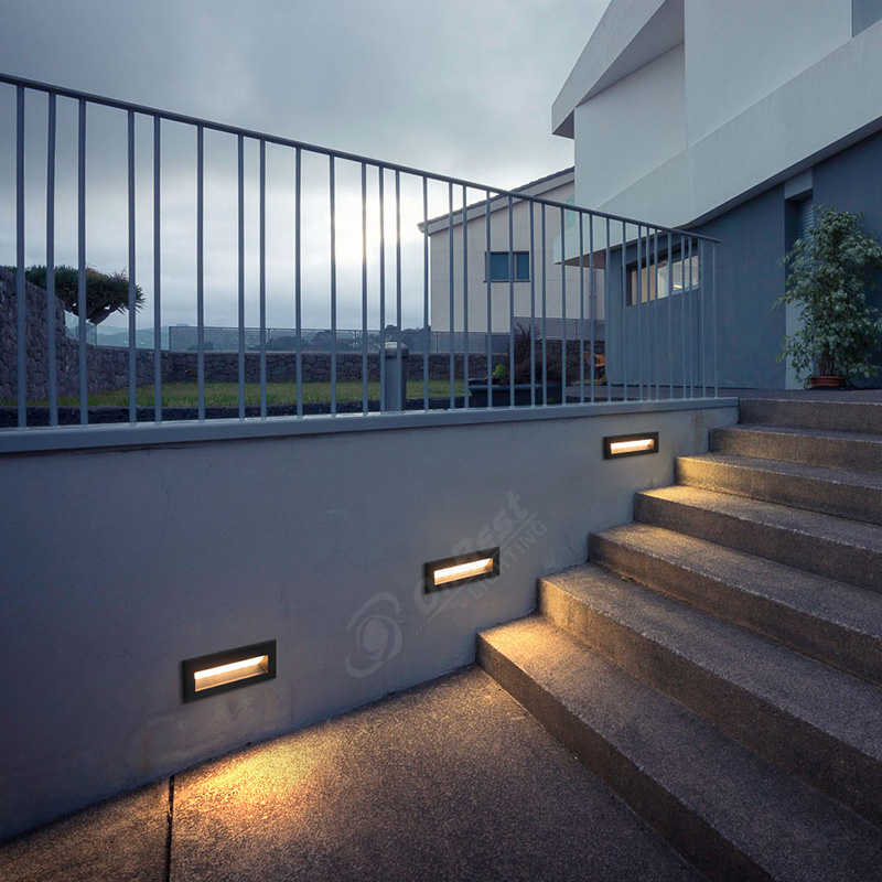 10w Led Step Light Aluminum Led Stair Light Recessed Mount Led Wall Light,10w Waterproof Led Light,10w Led Outdoor Light,Stair Led Light,Supplied Led Step Light in OnBest Lighting