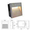 Invisible Square Shaped Recessed LED Lights with Horizontally Ribbed Aluminum Housing,Led Ramp Light,led Stair Light,Supplied Led Step Lights in OnBest Lighting