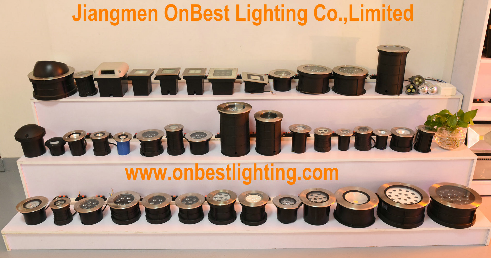 led underground light at OnBest Lighting showroom