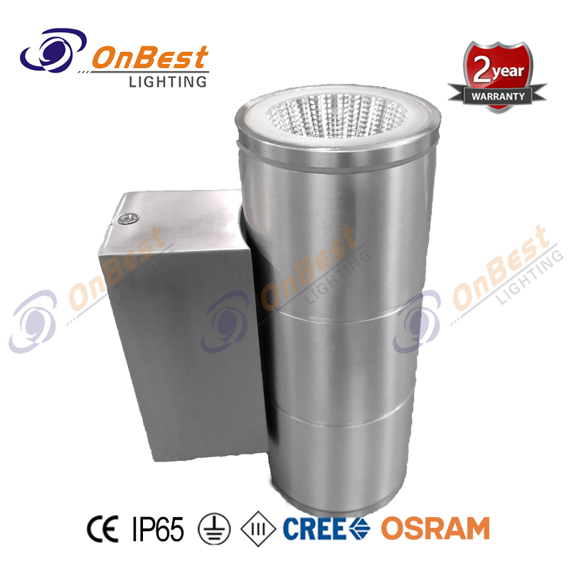 Cylinder Aluminium Light 2x3w Cob Led Up Down Light,led Wall Lamp,led Light,led Lamp,led Down Light,Supplied Led Light in OnBest Lighting