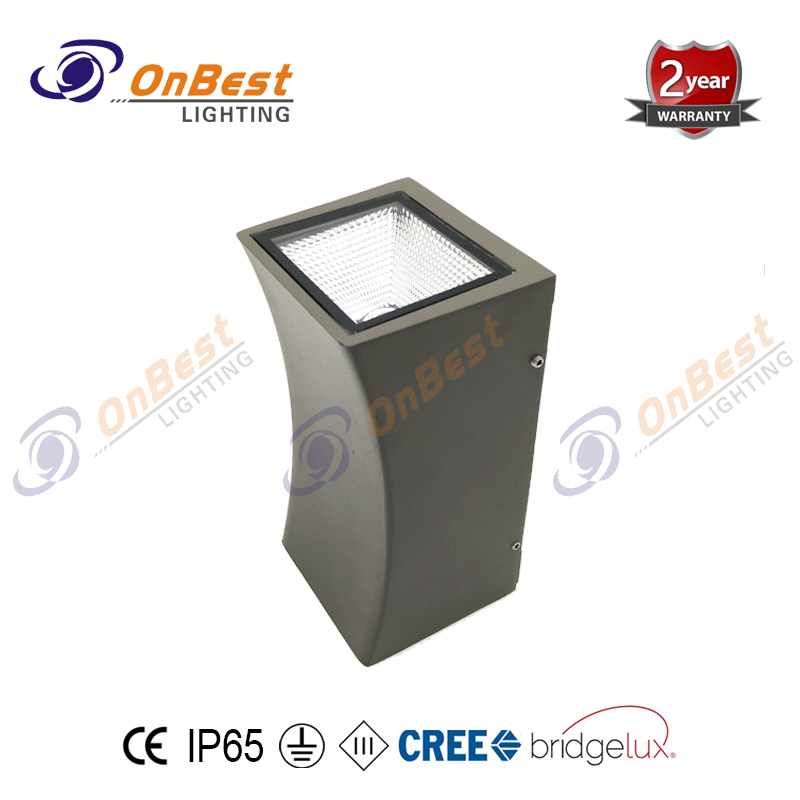 Cylinderal Led Wall Light 2x6W Led Modern Light KWL-1012A in Grey,Anti Glare Led Surface Mounted Led Wall Sconce,12w Led Light,led Up Down Wall Light,Supplied Led Light in OnBest Lighting