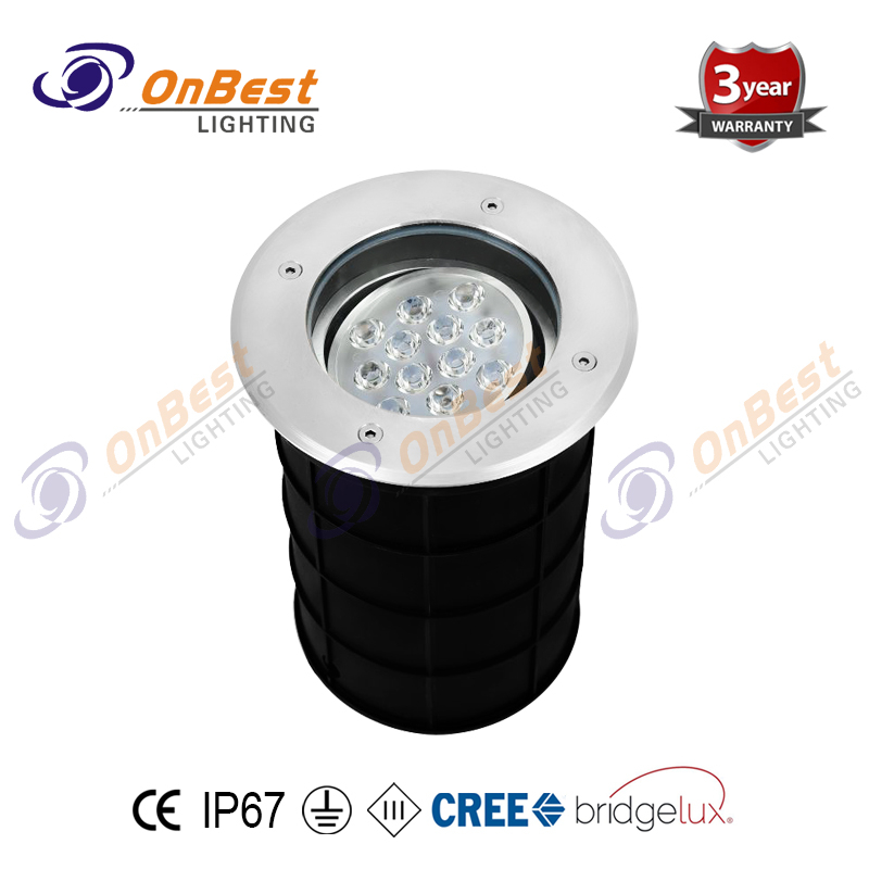 12w Round Adjustable Recessed Ground Light, Exterior Ground Lights,Outdoor Ground Light LED,IP67 Ground Lighting,Supplied Outdoor Led Light in China OnBest Lighting