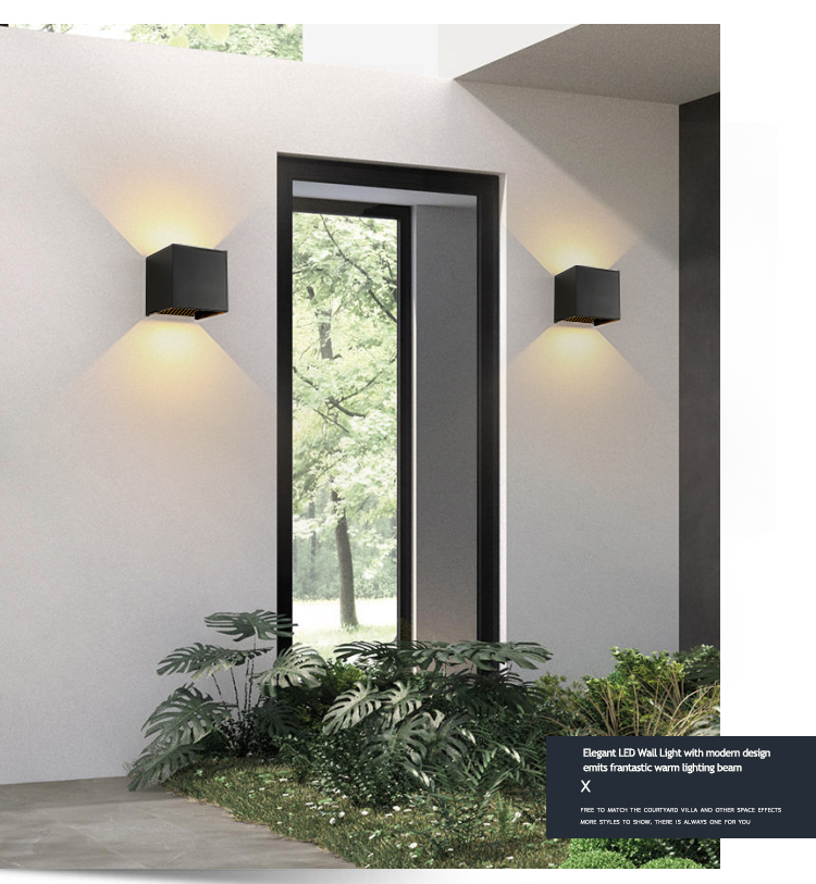 12w led wall light for entry gate