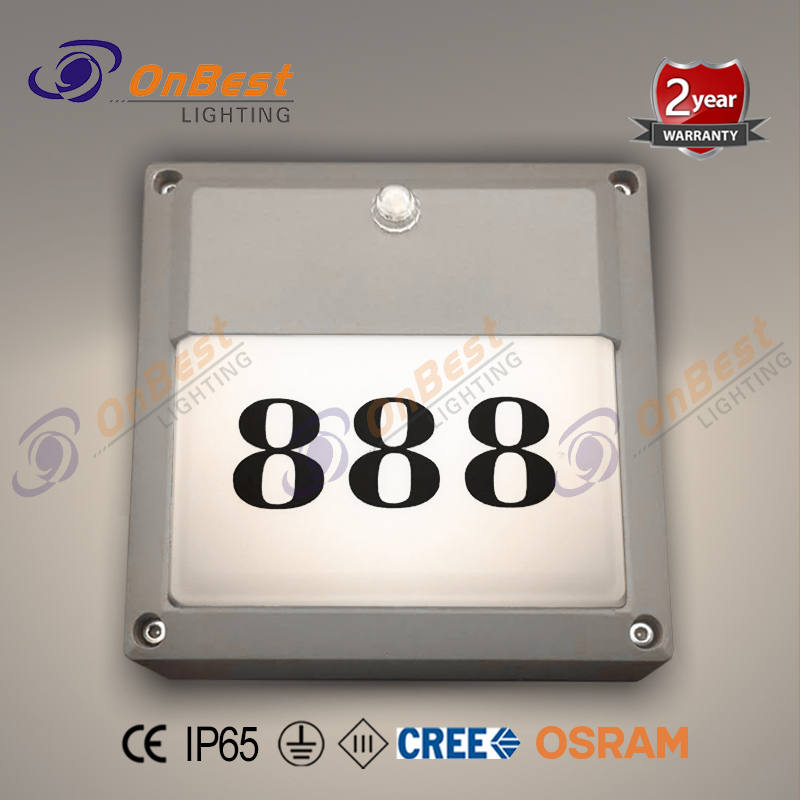 Door Bell Light with door number, led smart light with Alarm and light sensor function fitted with 6w Led,light Sensor Door Bell Light,Supplied Led Door Bell Light in OnBest Lighting