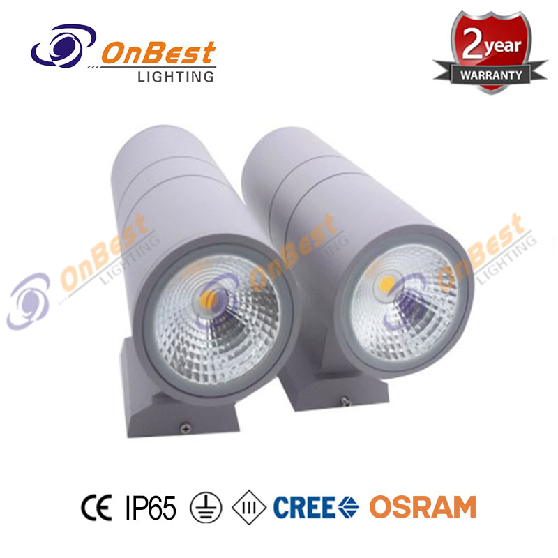 9W LED Waterproof Cylinderal Led Wall Lamp,9w Led Light,Up Down LED Light,Aluminum Wall Sconce,Supplied Wall Lamps in OnBest Lighting Manufacturer