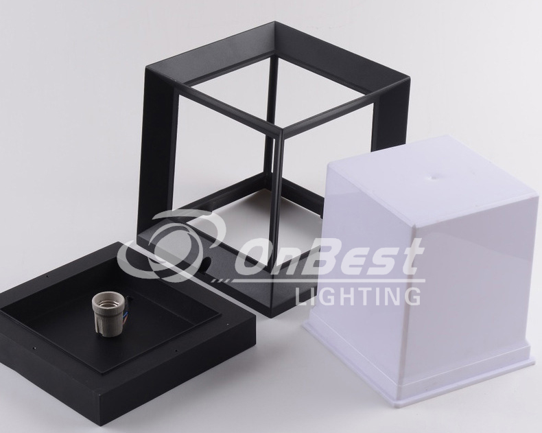 Outdoor LED waterproof thick aluminum solar pillar headlights-32