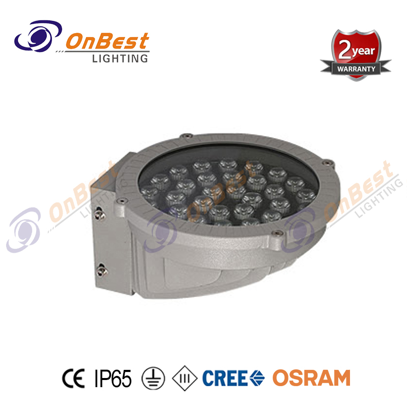 Light grey 36w outdoor Led wall Light,outdoor wall light,exterior facade light,building facade lighting,Supplied Wall Light fixture in OnBest Lighting manufacturer