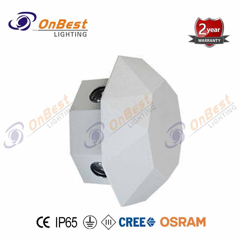4*1w Simple Diamond Design Led Wall Light Heavy Duty Led Wall Lamp in Light Gray Finish,led,led Light,led Lamp,Supplied Led Wall Light in OnBest Lighting