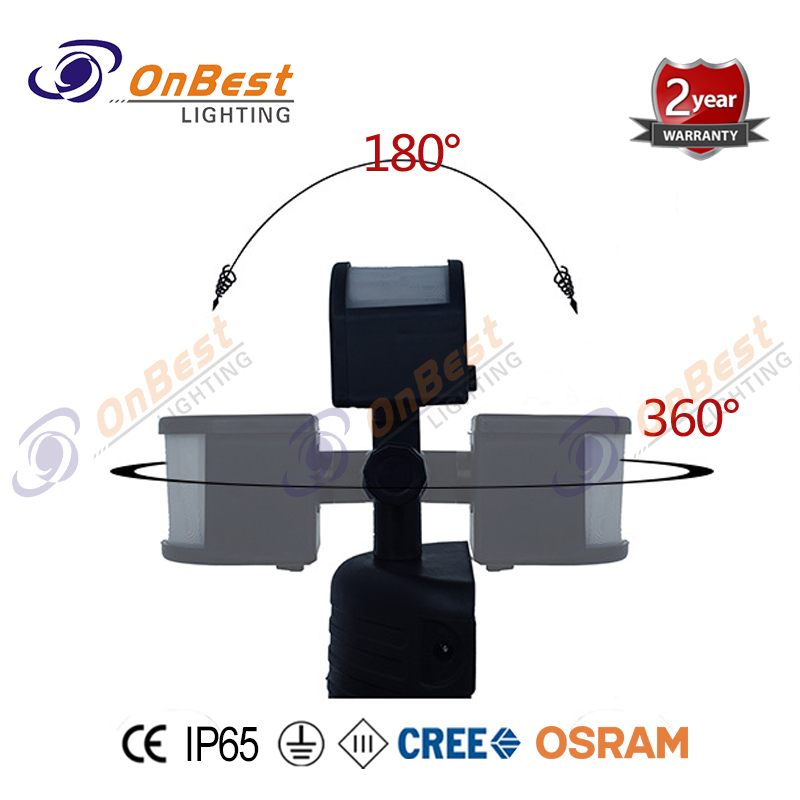 Solar garden light body sensor double head spotlight double head outdoor wall light ,led Down Light,led Light,led Lamp,Supplied Led Light Fixture in OnBest Lighting