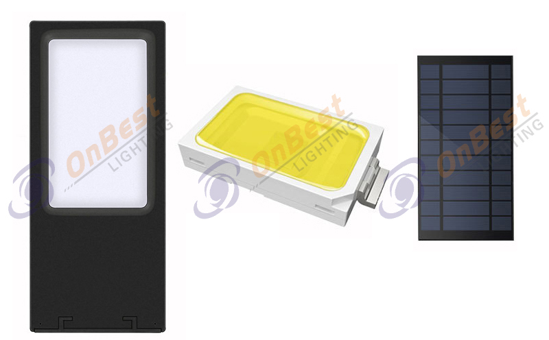 Solar Wall Light Blue-ray Garden Decoration Light Human Body Induction Energy Saving LED Light-27