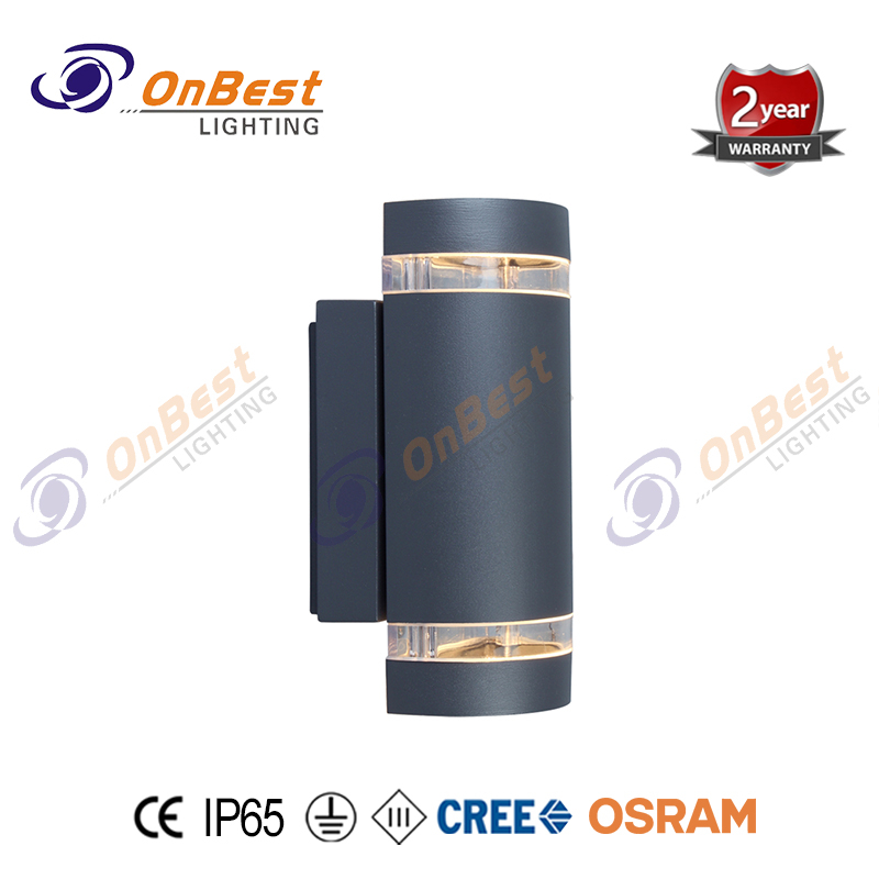 Cylindrical outdoor waterproof wall light 2*35W led up and down aluminum tube wall light,led,led Light,led Lamp,Supplied Led Wall Light in OnBest Lighting