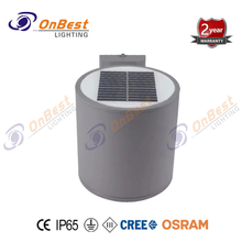 Solar Heavy-duty Die Cast Aluminium LED Wall Light in IP65 Waterproof,5w Led Solar Boundary Light,solar Outdoor Light,solar Led Lighting,Supplied Solar Led Lamp in OnBest Lighting