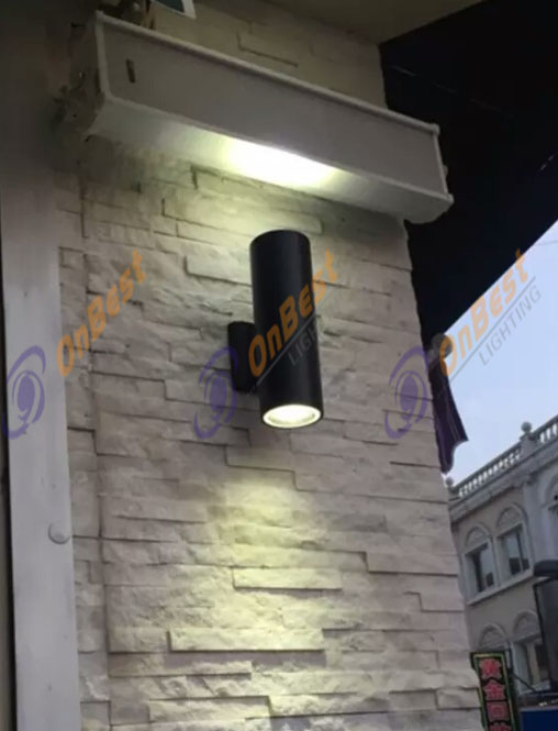 Cylinderal Led Wall Light 2x3W Led Modern Light KWL-6323 in White,Anti Glare Led Surface Mounted Led Wall Sconce,6w Led Light,led Up Down Wall Light,Supplied Led Light in OnBest Lighting