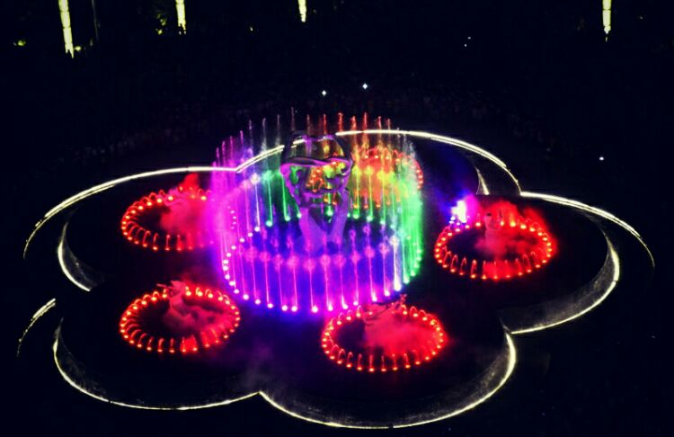 onbest lighting led fountain light view in West Lake China 1