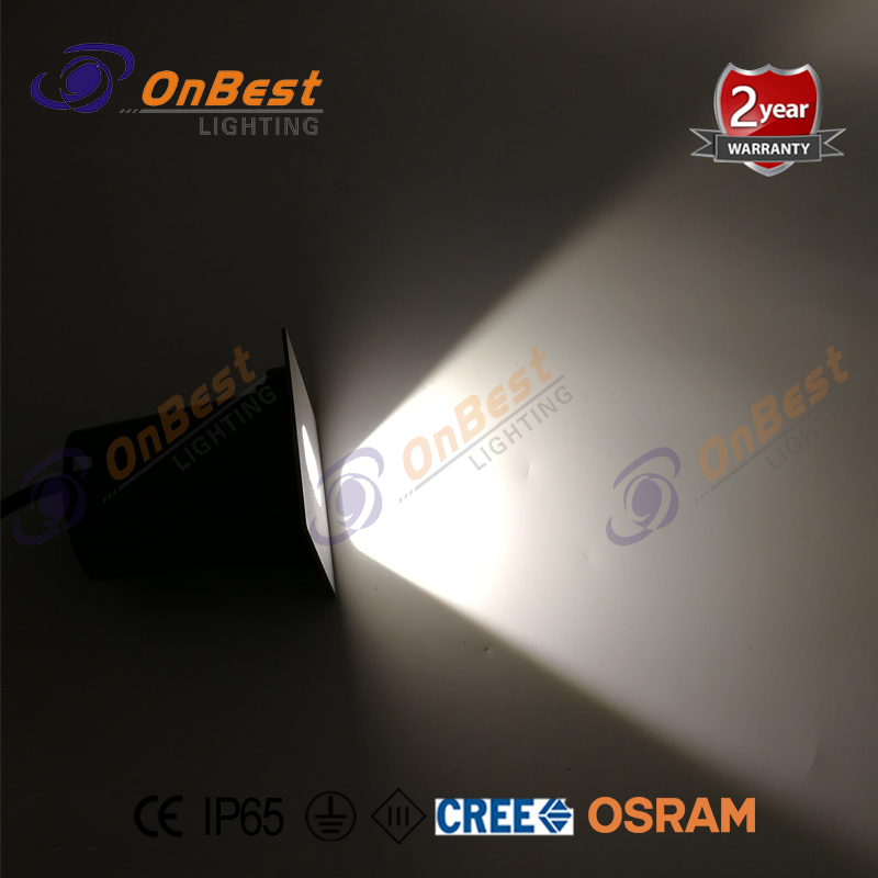 304 Stainless Steel Square Bezel LED Stair Light with Wide Beam 3w Cree Led Step Light,led,CREE Led,led Lamp,Supplied Led Stair Light in OnBest Lighting