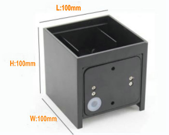 2x3w led wall light up down light model kwl-2163 size