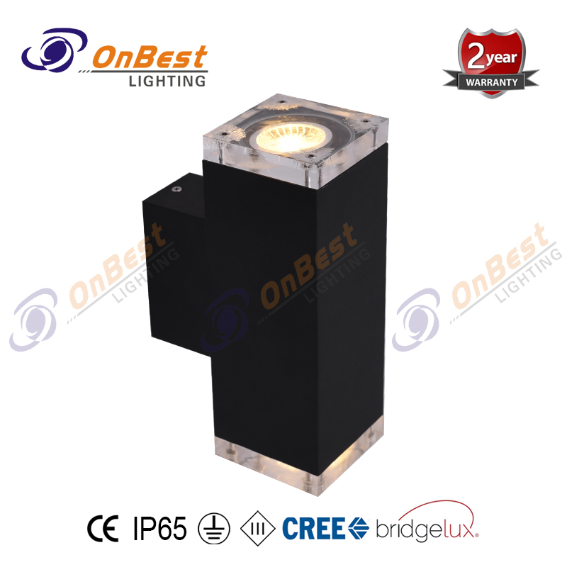 Tubular Wall Light 2x3W GU10 Led Modern Light KWL-091 in black,Surface Mounted Led Wall Sconce,6w Led wall lighting,led Up Down Wall Light,Supplied wall Lights in OnBest Lighting