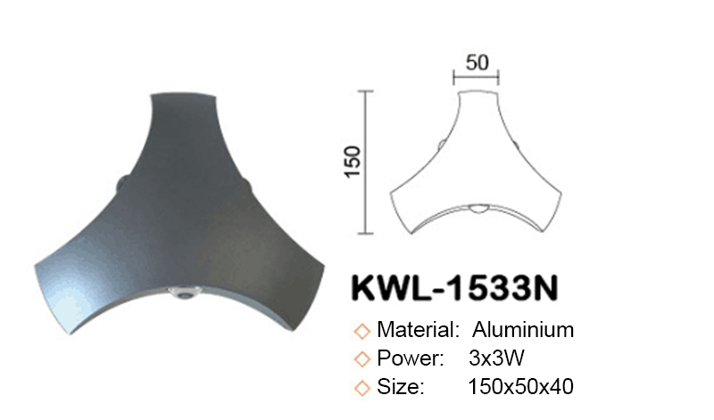 3 corner led light-KWL-1533N-2