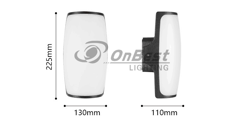 Modern simple LED outdoor lamps up and down lamps-25