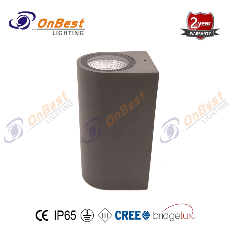 Black led wall light 2x3W GU10 LED Up Down Light,led,led Light,led Up Down Lamp, Produced Led Lighting in OnBest Lighting