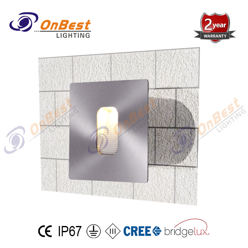 304 Stainless Steel Square Bezel LED Stair Light with Wide Beam 3w Cree Led Step Light,led,CREE Led,led Lamp,Supplied Led Stair Light in OnBest Lighting