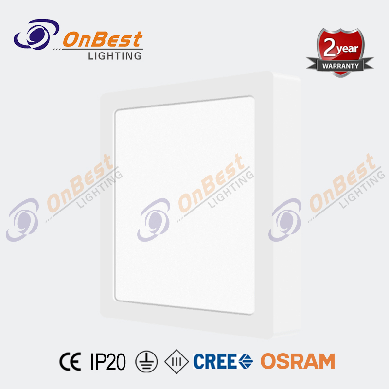 6w Aluminum exposed installation led panel light,led square panel lights,surface ceiling lamp,Led Light,Supplied Led panel light in OnBest Lighting