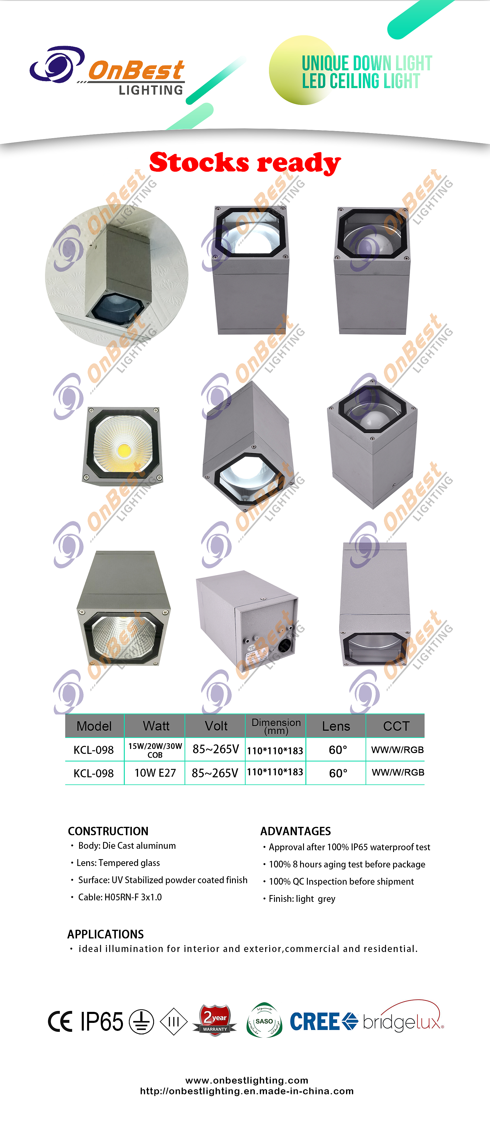 KCL-098 3w led step light KIU-1402