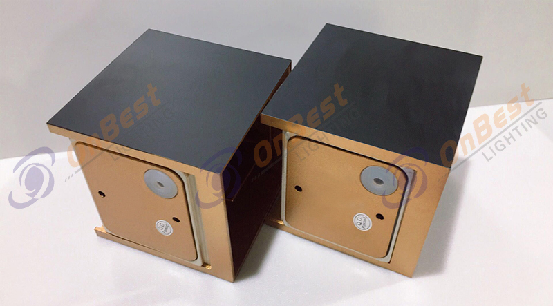 2x3w led wall light up down light model kwl-2163-Golden-4