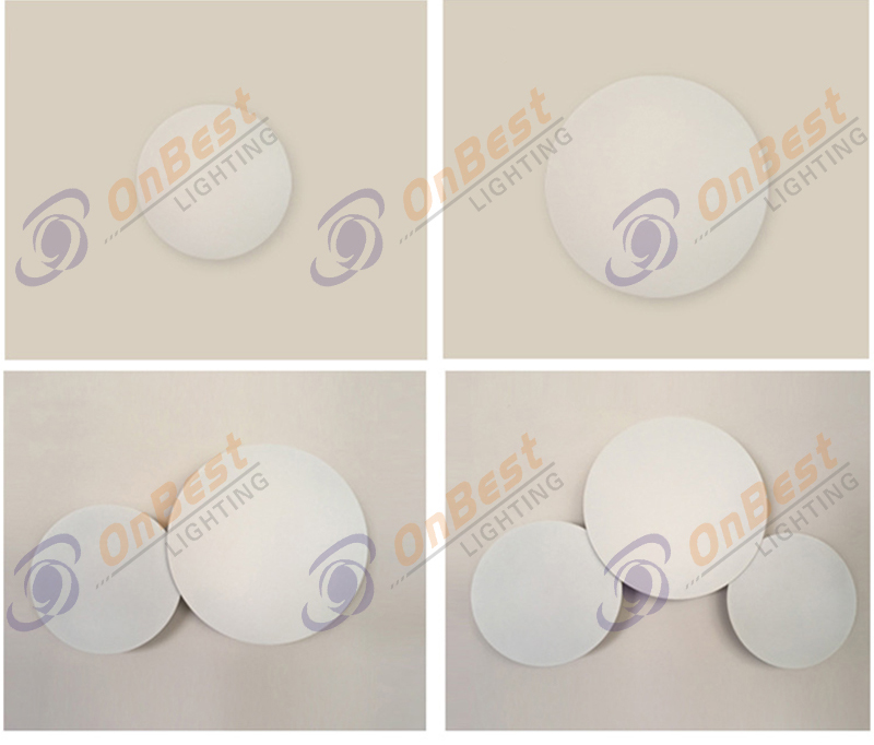 Nordic creative art eclipse wall lamp round led wall lamp-27