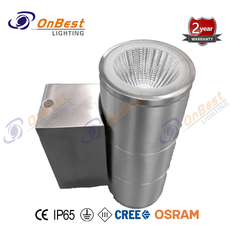 Cylinder Aluminium Light 2x3w Cob Led Up Down Light,led Wall Lamp,led Light,led Lamp,led Down Light,Supplied Led Light in OnBest Lighting