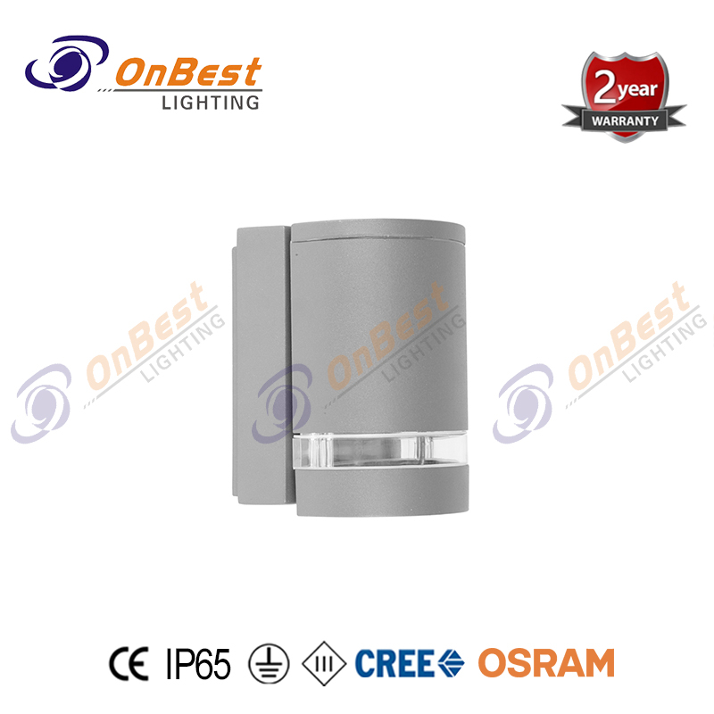 Cylindrical 1 light GU10 outdoor waterproof wall light 35W led up/down aluminum tube wall light,led,led Light,led Lamp,Supplied Led Wall Light in OnBest Lighting