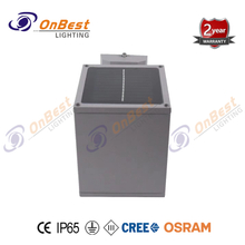 Cube Solar Heavy-duty Die Cast Aluminium LED Wall Light in IP65 Waterproof,5w Led Solar Boundary Light,solar Outdoor Light,solar Led Lighting,Supplied Solar Led Lamp in OnBest Lighting