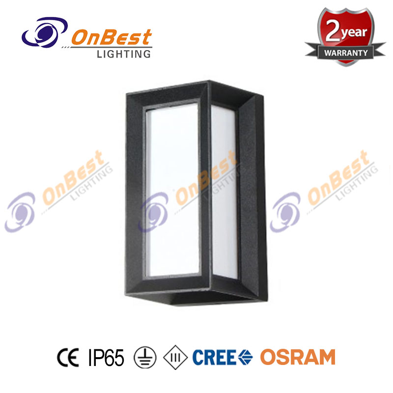 Rectangular Heavy-duty Aluminum 12w LED Outdoor Wall Light,Led Wall Light,led Boundary Light,led Wall Lamp,Supplied Compound Led Wall Lamp in OnBest Lighting